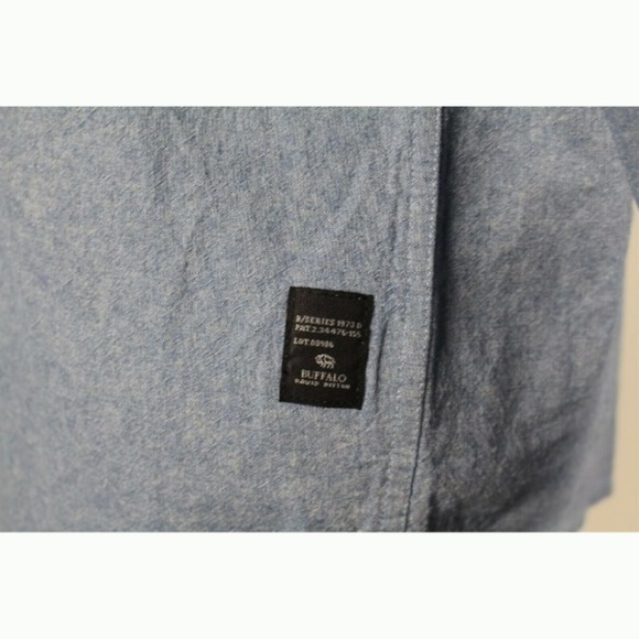 NEW Buffalo David Bitton Chambray Shirt BOYS XL - Picture 5 of 6